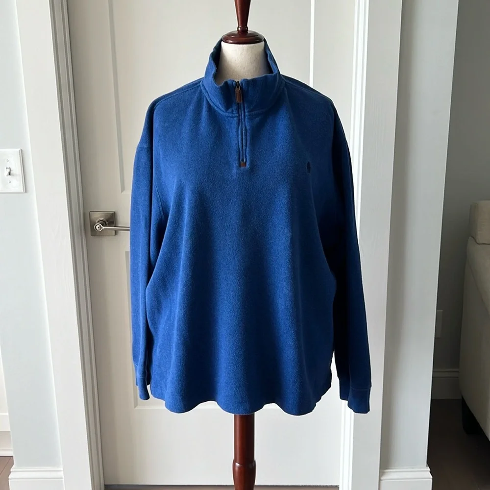 🎉Host Pick🎉Polo Ralph Lauren Men’s Royal Blue Quarter Zip Sweater Size XXL - Picture 2 of 11